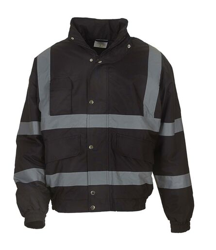 Hi-Vis Classic Bomber Jacket, Black, XXL, Yoko