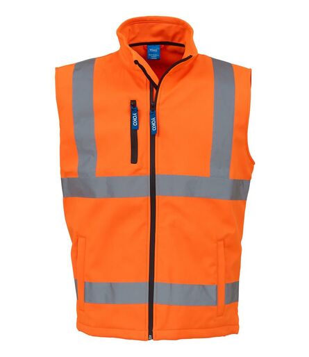 Hi-Vis Soft Shell Gilet, Orange, 3XL, Yoko