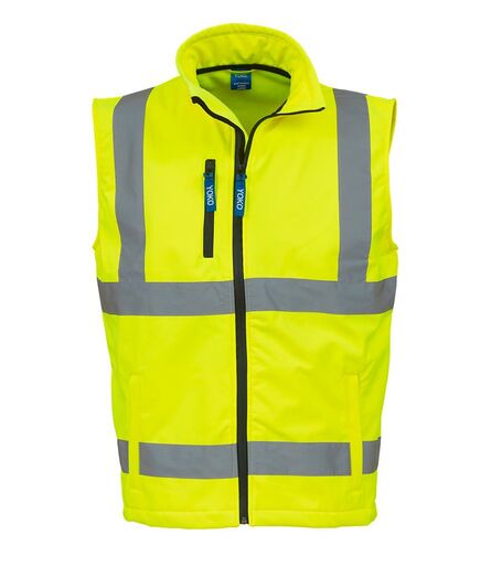 Hi-Vis Soft Shell Gilet, Yellow, 3XL, Yoko