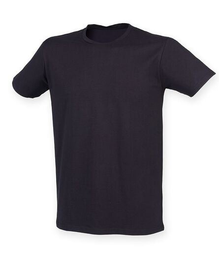 Men Feel Good Stretch T-Shirt, Navy, L, SF