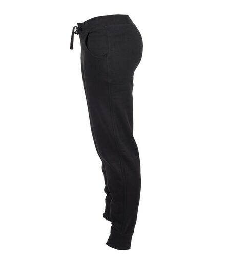 Men Slim Cuffed Jog Pants, Black, L, SF