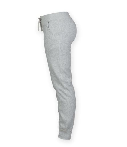 Men Slim Cuffed Jog Pants, Heather Grey, L, SF