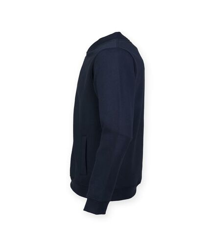 Unisex Bomber Sweat Jacket, Navy, L, SF
