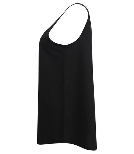 Ladies Slounge Vest, Black, L, SF