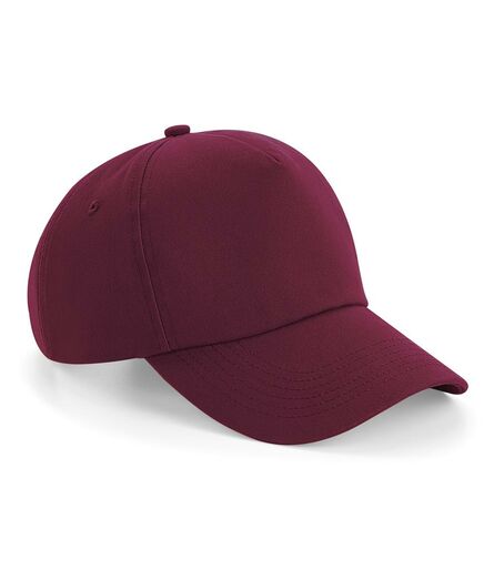 Authentic 5 Panel Cap, Burgundy, ONE, Beechfield