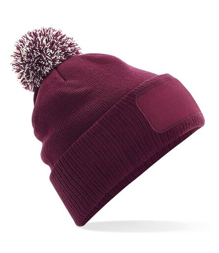 Snowstar® Printers Beanie, Burgundy/Off White, ONE, Beechfield