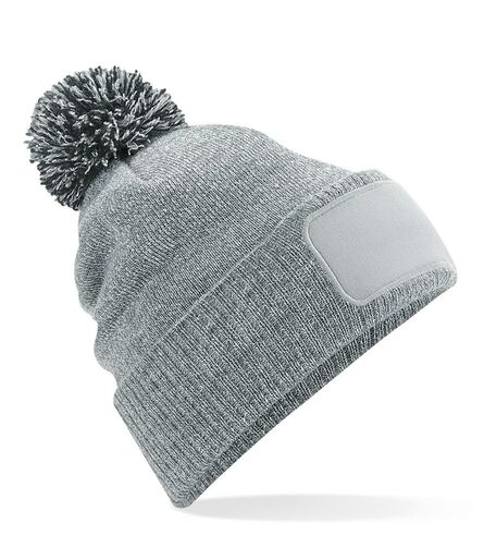 Snowstar® Printers Beanie, Heather Grey/Black, ONE, Beechfield