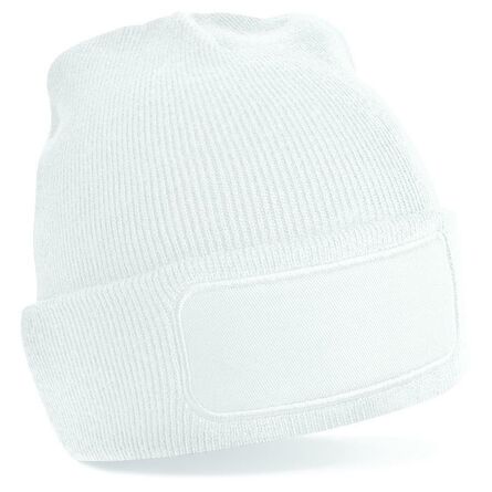 Original Patch Beanie, White, ONE, Beechfield