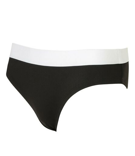 Ladies Fashion Briefs, Black/White, L, SF
