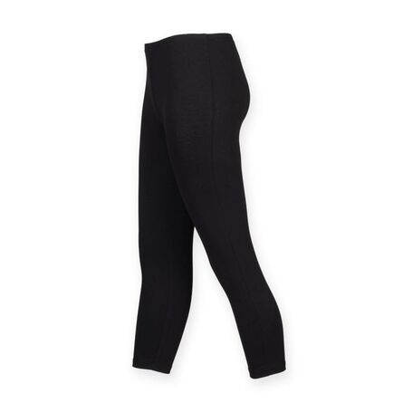 Ladies 3/4 Leggings, Black, L/14, SF