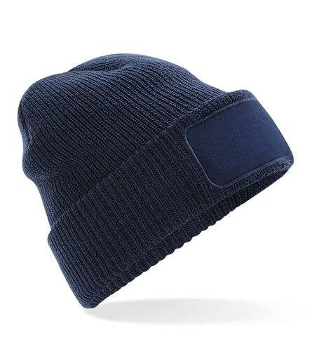 Thinsulate™ Patch Beanie, French Navy, ONE, Beechfield