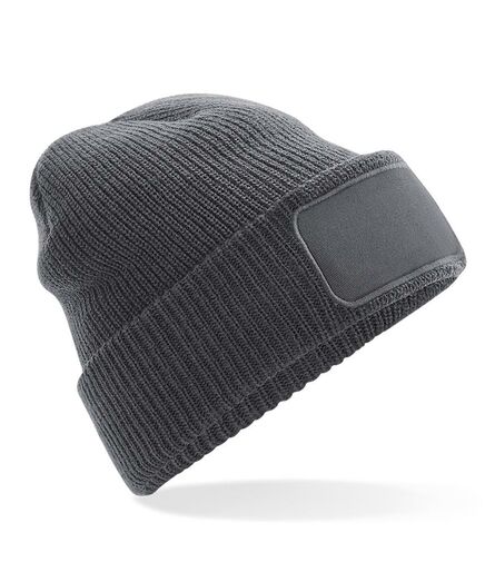 Thinsulate™ Patch Beanie, Graphite Grey, ONE, Beechfield