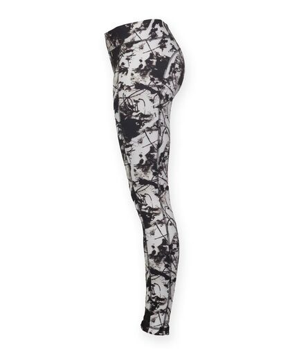 Ladies Reversible Workout Leggings, Black, L, SF