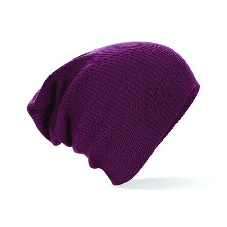 Slouch Beanie, Burgundy, ONE, Beechfield