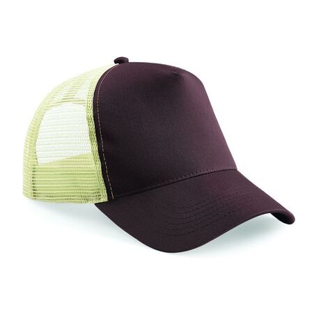 Snapback Trucker Cap, Chocolate/Caramel, ONE, Beechfield