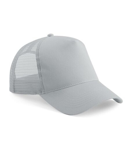 Snapback Trucker Cap, Light Grey/Light Grey, ONE, Beechfield