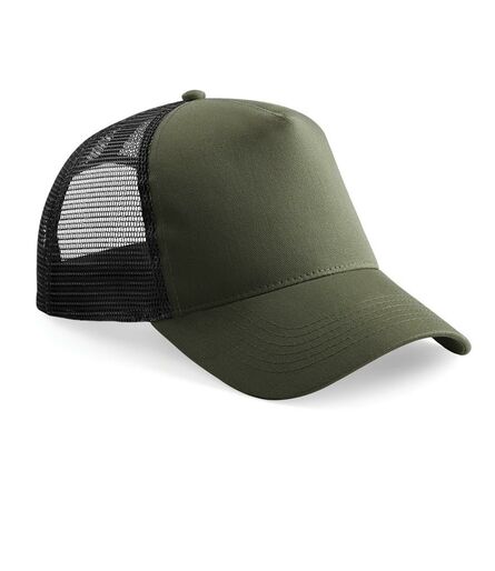 Snapback Trucker Cap, Olive Green/Black, ONE, Beechfield