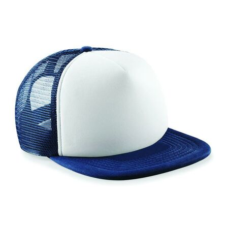 Vintage Snapback Trucker Cap, French Navy/White, ONE, Beechfield