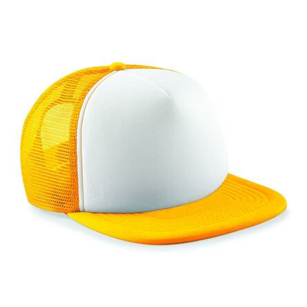 Vintage Snapback Trucker Cap, Sunflower/White, ONE, Beechfield