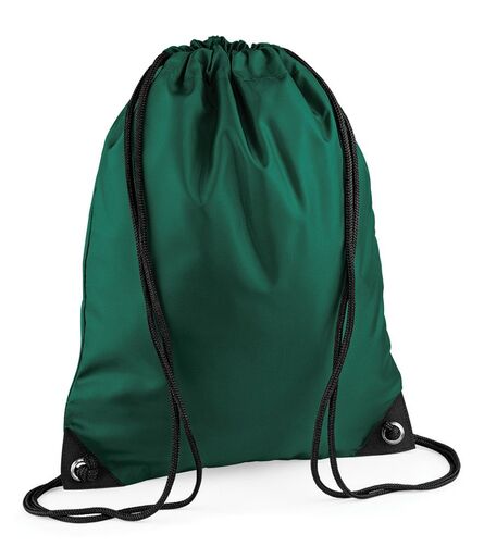 BagBase Premium Gymsac, Bottle Green, ONE, Bagbase