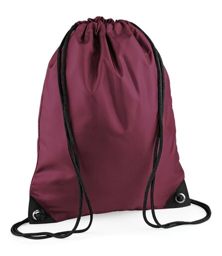 BagBase Premium Gymsac, Burgundy, ONE, Bagbase