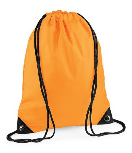 BagBase Premium Gymsac, Fluorescent Orange, ONE, Bagbase