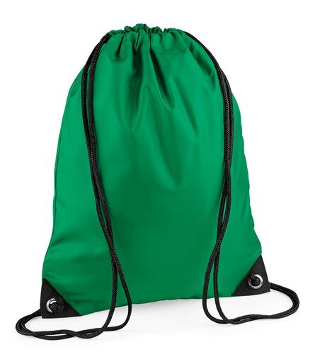 BagBase Premium Gymsac, Kelly Green, ONE, Bagbase