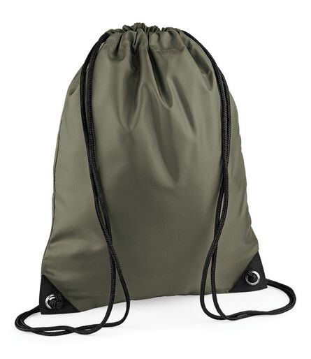 BagBase Premium Gymsac, Olive Green, ONE, Bagbase