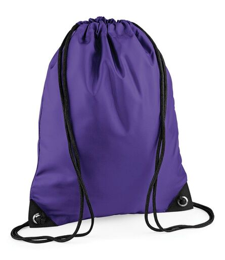 BagBase Premium Gymsac, Purple, ONE, Bagbase