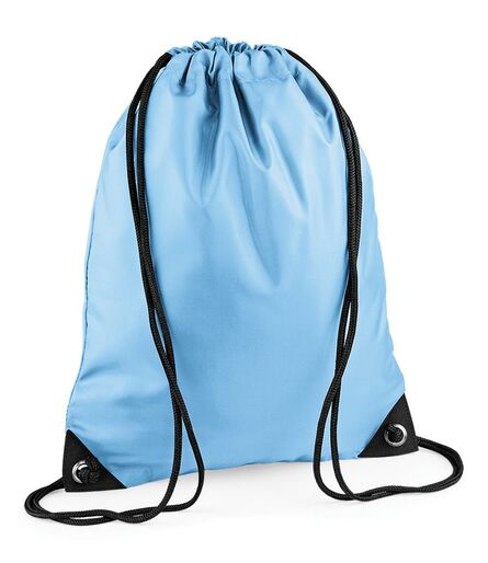 BagBase Premium Gymsac, Sky Blue, ONE, Bagbase