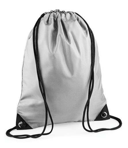 BagBase Premium Gymsac, Silver, ONE, Bagbase
