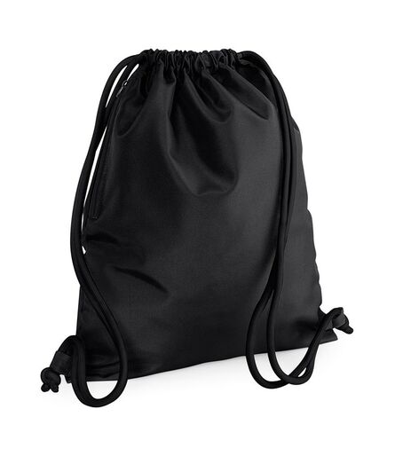 BagBase Icon Gymsac, Black/Black, ONE, Bagbase