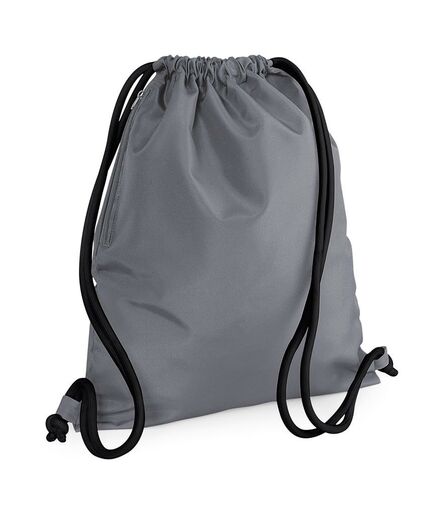 BagBase Icon Gymsac, Graphite Grey/Black, ONE, Bagbase