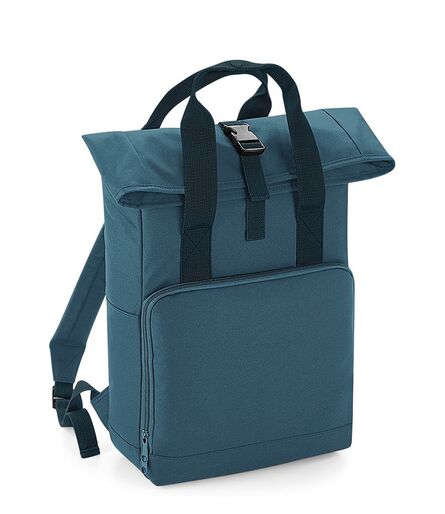 BagBase Twin Handle Roll-Top Backpack, Airforce Blue, ONE, Bagbase