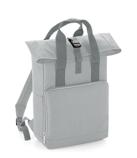BagBase Twin Handle Roll-Top Backpack, Light Grey, ONE, Bagbase