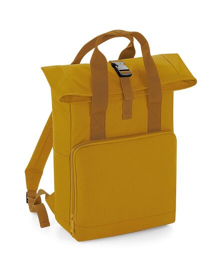 BagBase Twin Handle Roll-Top Backpack, Mustard, ONE, Bagbase