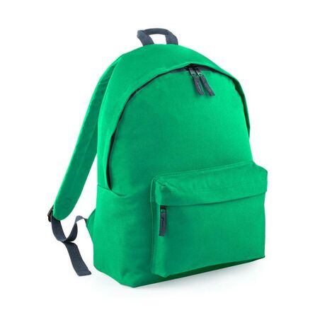 BagBase Original Fashion Backpack, Emerald/Graphite Grey, ONE, Bagbase