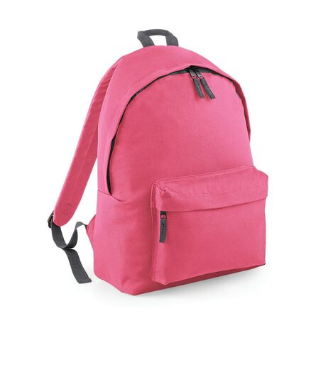 BagBase Original Fashion Backpack, True Pink/Light Grey, ONE, Bagbase
