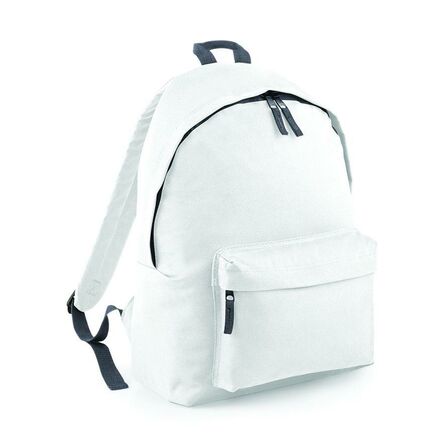 BagBase Original Fashion Backpack, White/Graphite Grey, ONE, Bagbase