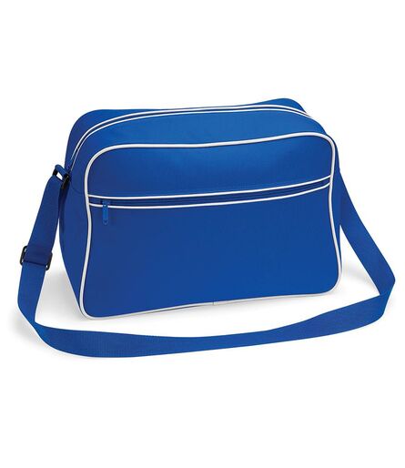 BagBase Retro Shoulder Bag, Bright Royal/White, ONE, Bagbase