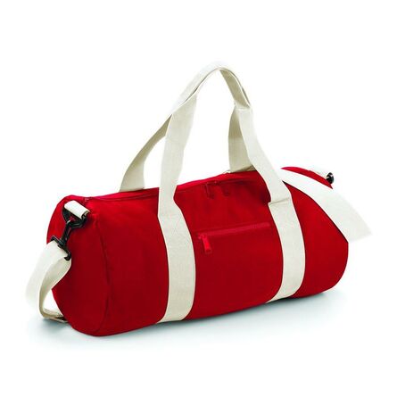Original Barrel Bag, Classic Red/Off White, ONE, BagBase