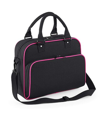 Junior Dance Bag, Black/Fuchsia, ONE, BagBase