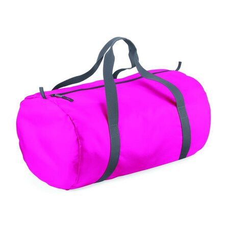 BagBase Packaway Barrel Bag, Fuchsia, ONE, Bagbase