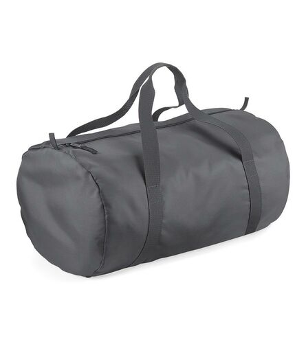 BagBase Packaway Barrel Bag, Graphite Grey/Graphite Grey, ONE, Bagbase