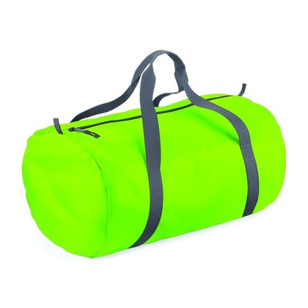 BagBase Packaway Barrel Bag, Lime Green, ONE, Bagbase