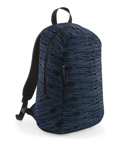 Duo Knit Backpack, Navy/Black, ONE, BagBase