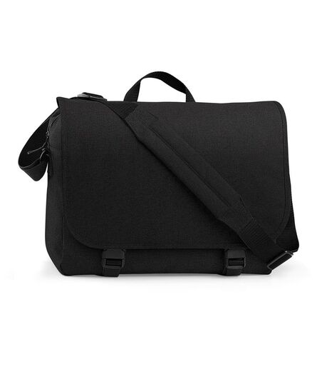 BagBase Two Tone Digital Messenger, Black, ONE, Bagbase