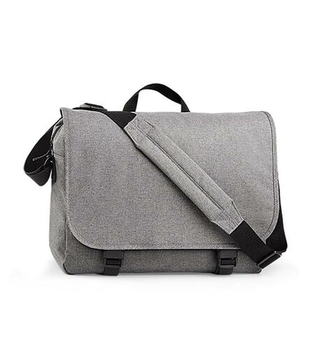 BagBase Two Tone Digital Messenger, Grey Marl, ONE, Bagbase