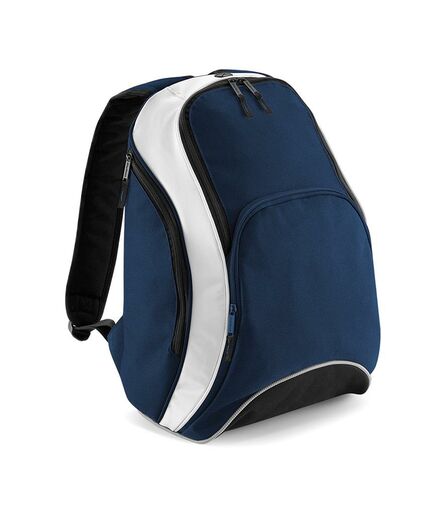 BagBase Teamwear Backpack, French Navy/White, ONE, Bagbase