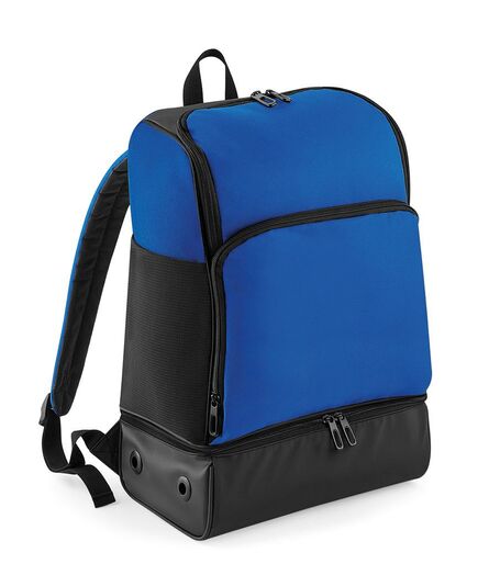 Hardbase Sports Backpack, Bright Royal/Black, ONE, BagBase